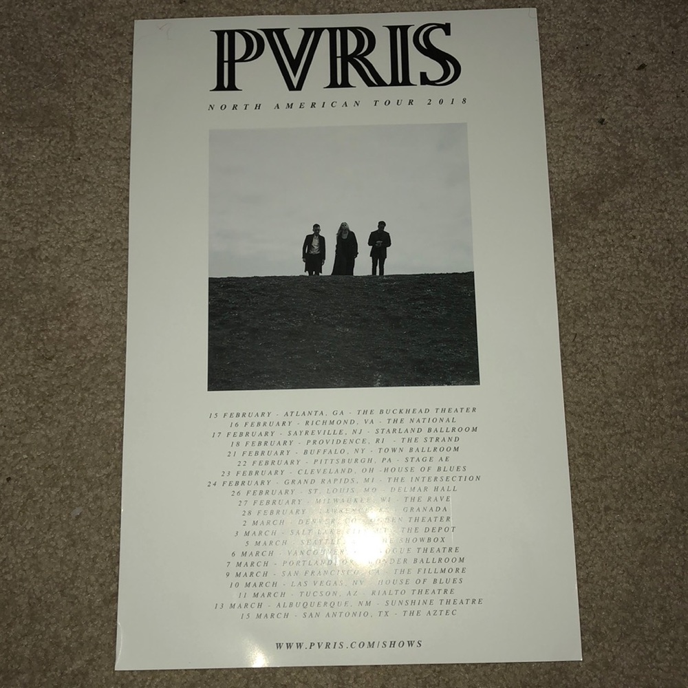 Pvris tour poster